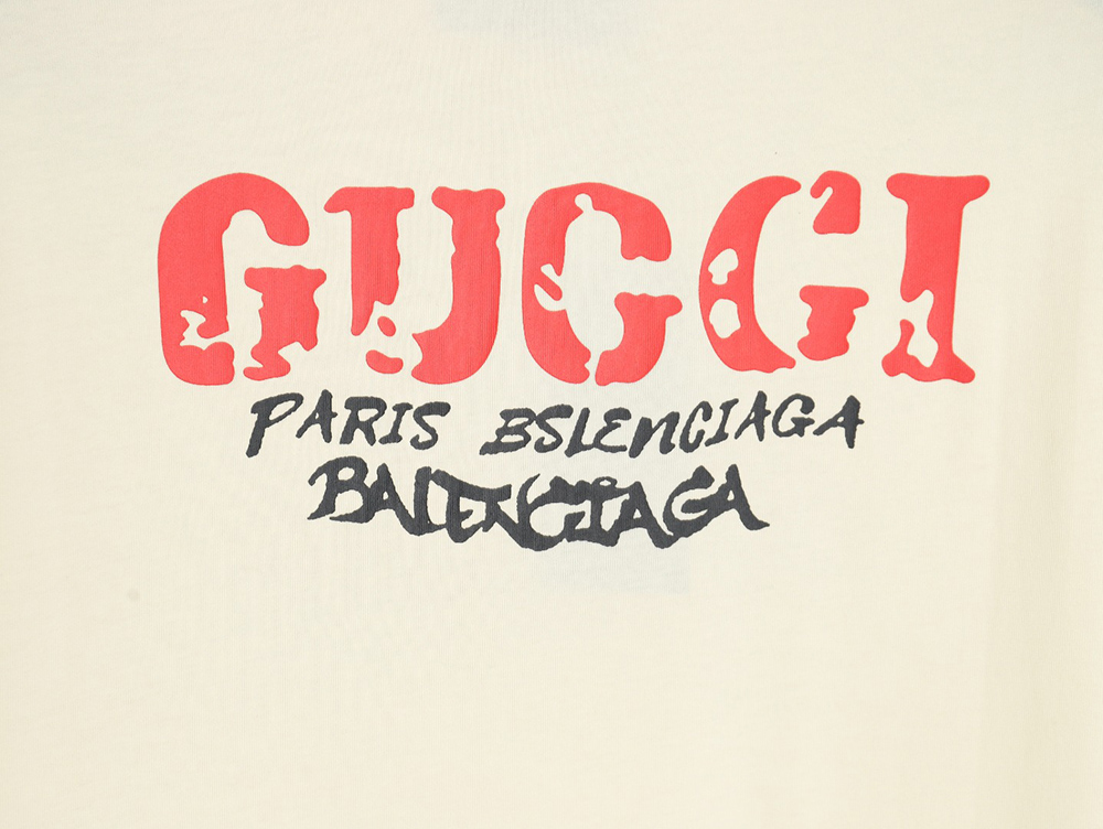 G*u*i 24ss classic letter print round neck short sleeves