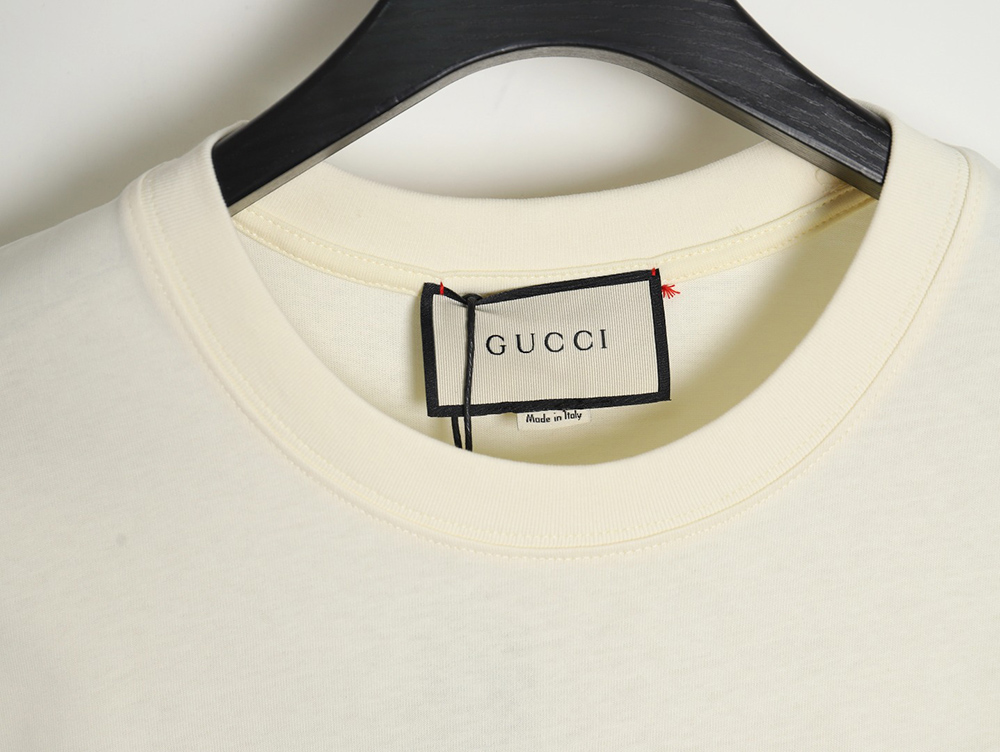 G*u*i 23ss presbyopia rabbit patch embroidered short sleeves