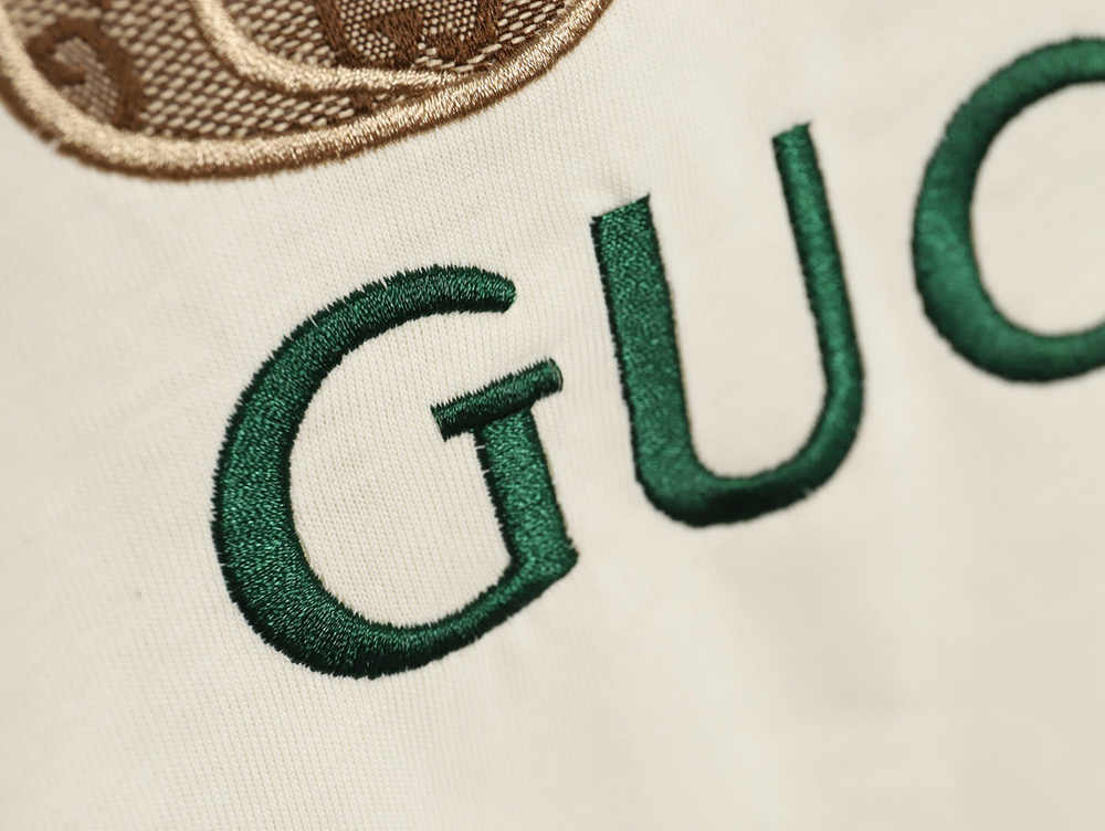 G*u*i 23ss presbyopia rabbit patch embroidered short sleeves