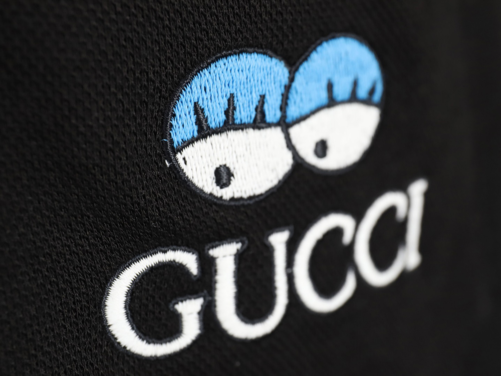 G*u*i 24ss get lt chest pocket embroidered polo shirt