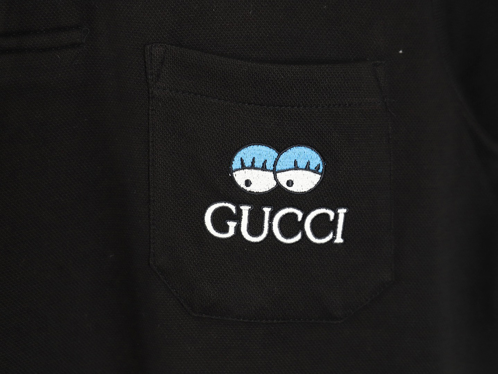 G*u*i 24ss get lt chest pocket embroidered polo shirt