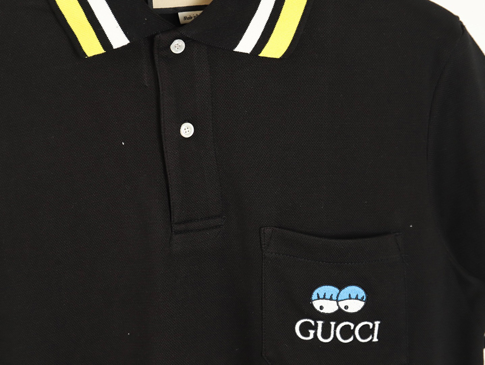 G*u*i 24ss get lt chest pocket embroidered polo shirt
