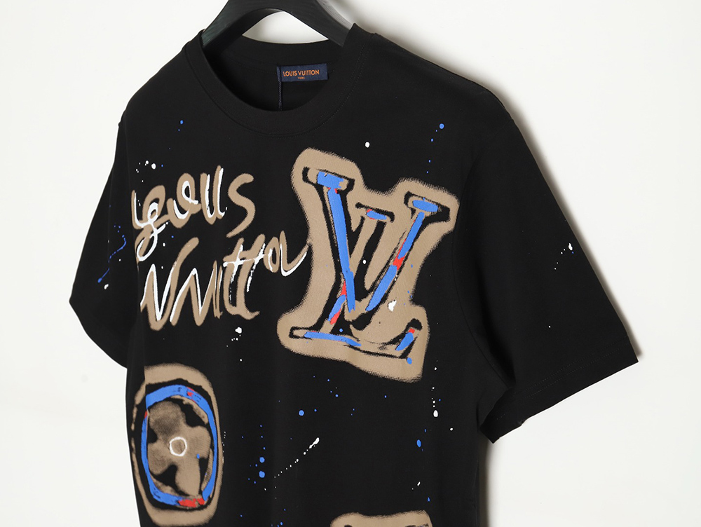 l0*is V*t0n presbyopia hand-painted graffiti short sleeves