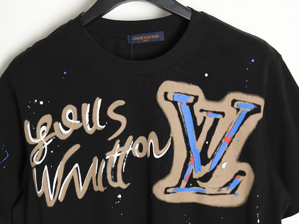 l0*is V*t0n presbyopia hand-painted graffiti short sleeves