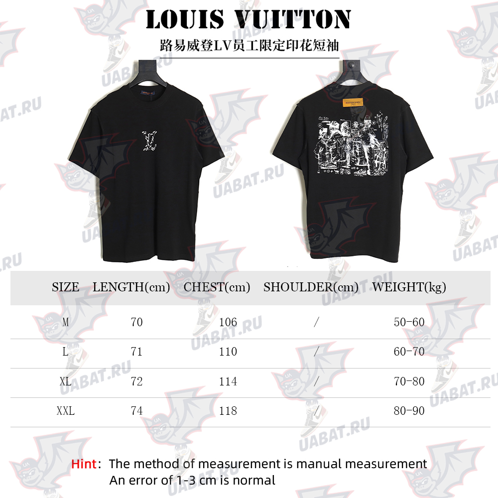l0*is V*t0n employee limited printed short sleeves