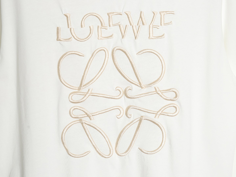 L0ew* offset letter print short sleeves