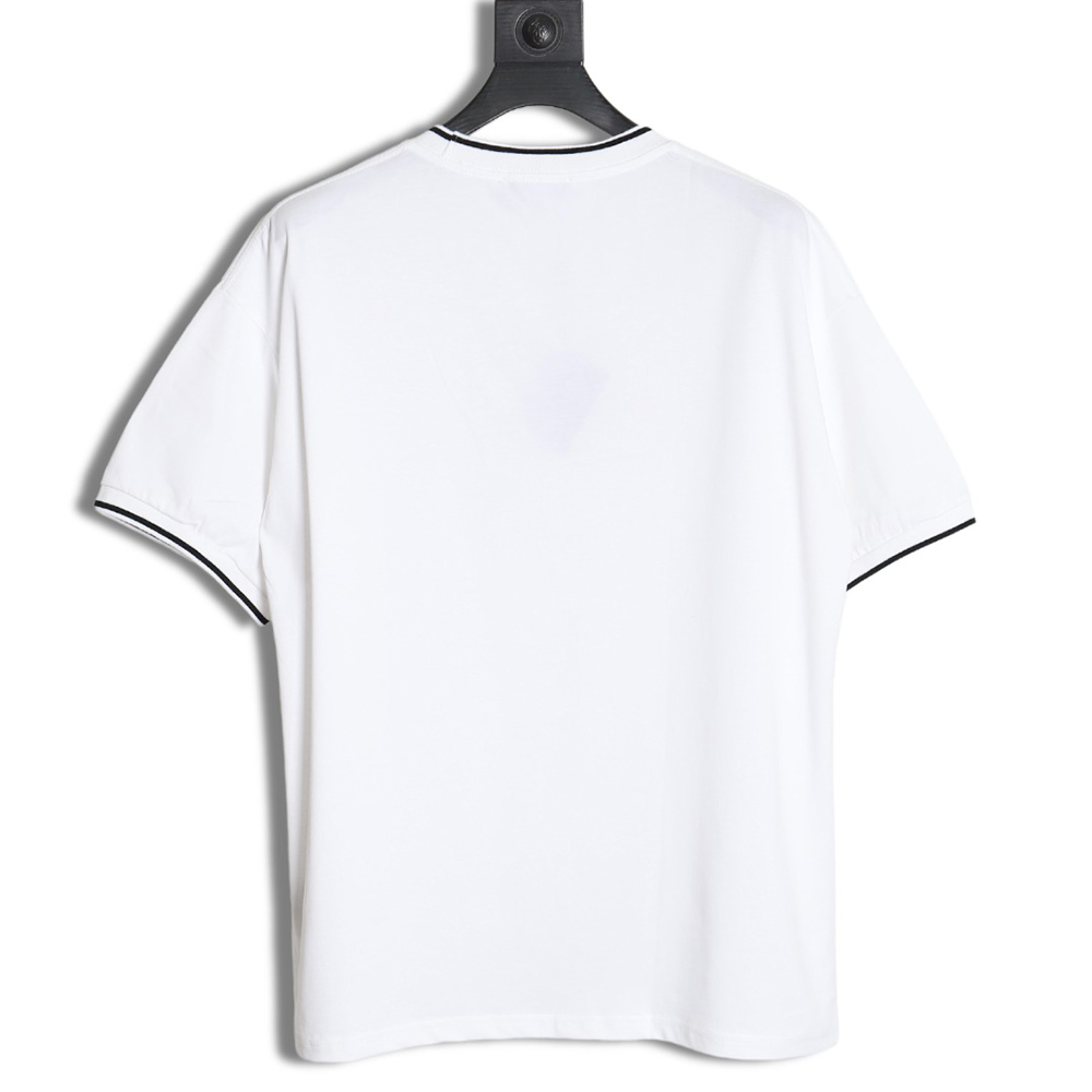 Pra*a 24ss embroidered lettering short sleeves