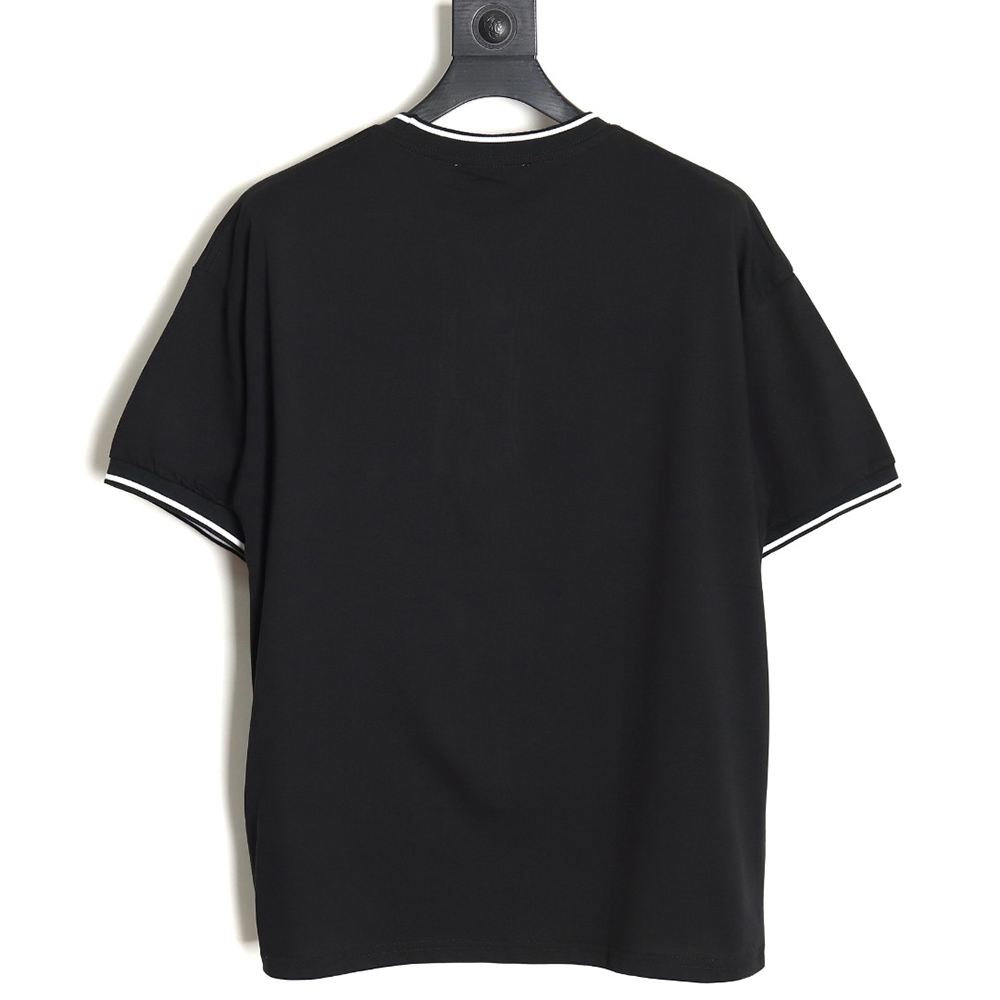 Pra*a 24ss embroidered lettering short sleeves