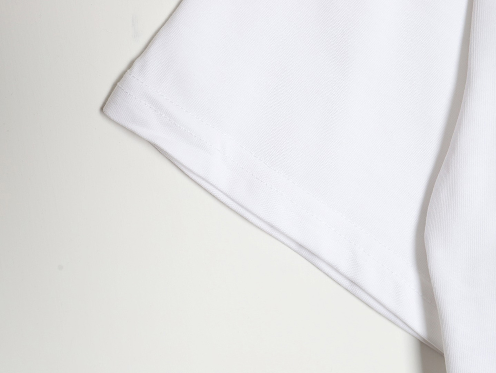 Pra*a 24ss toothbrush embroidered letter logo short sleeves