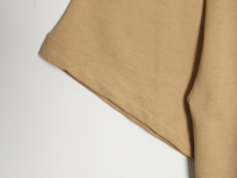 Pra*a 24ss toothbrush embroidered letter logo short sleeves