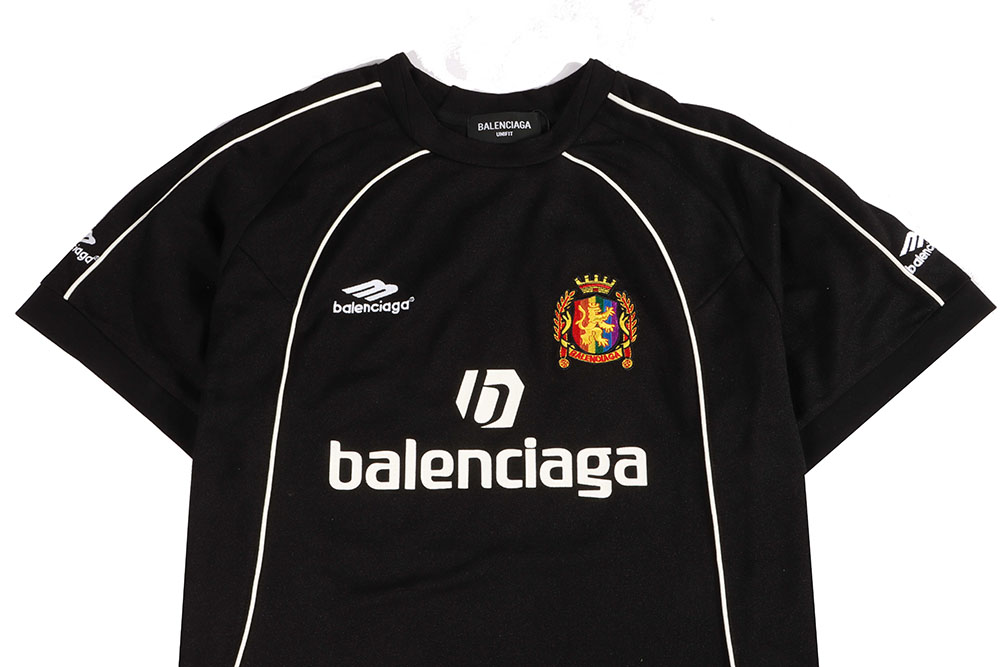 Ba*len*cia*ga & manchester united football embroidered short sleeves
