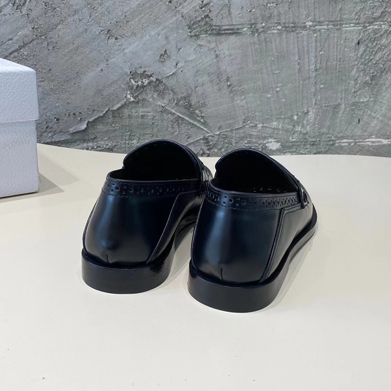 D*or boy loafer black calfskin