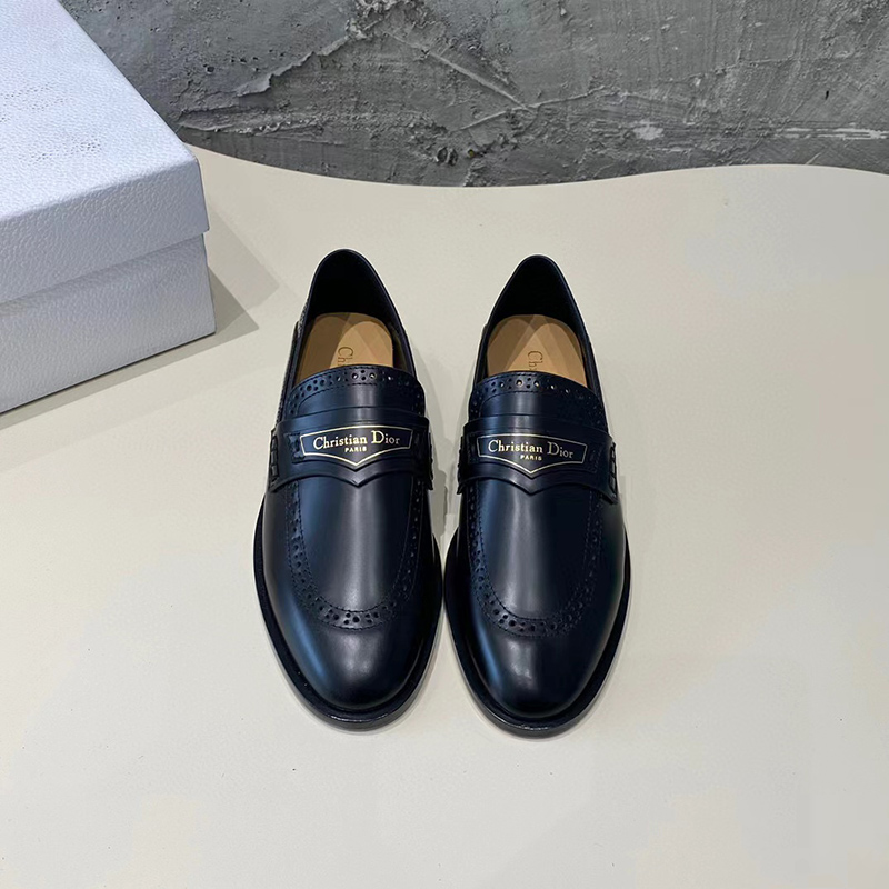D*or boy loafer black calfskin