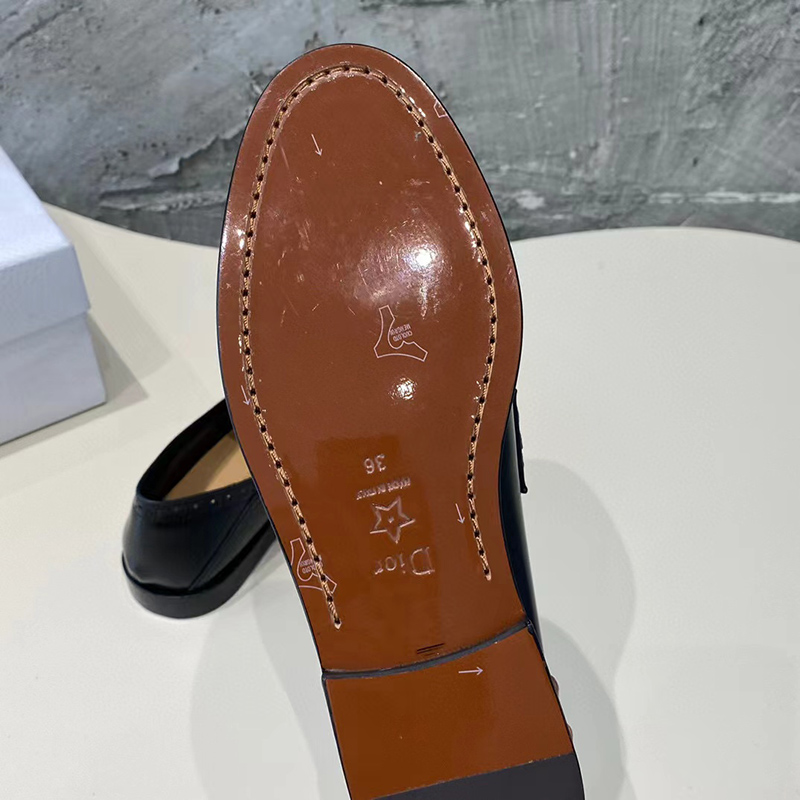 D*or boy loafer black calfskin