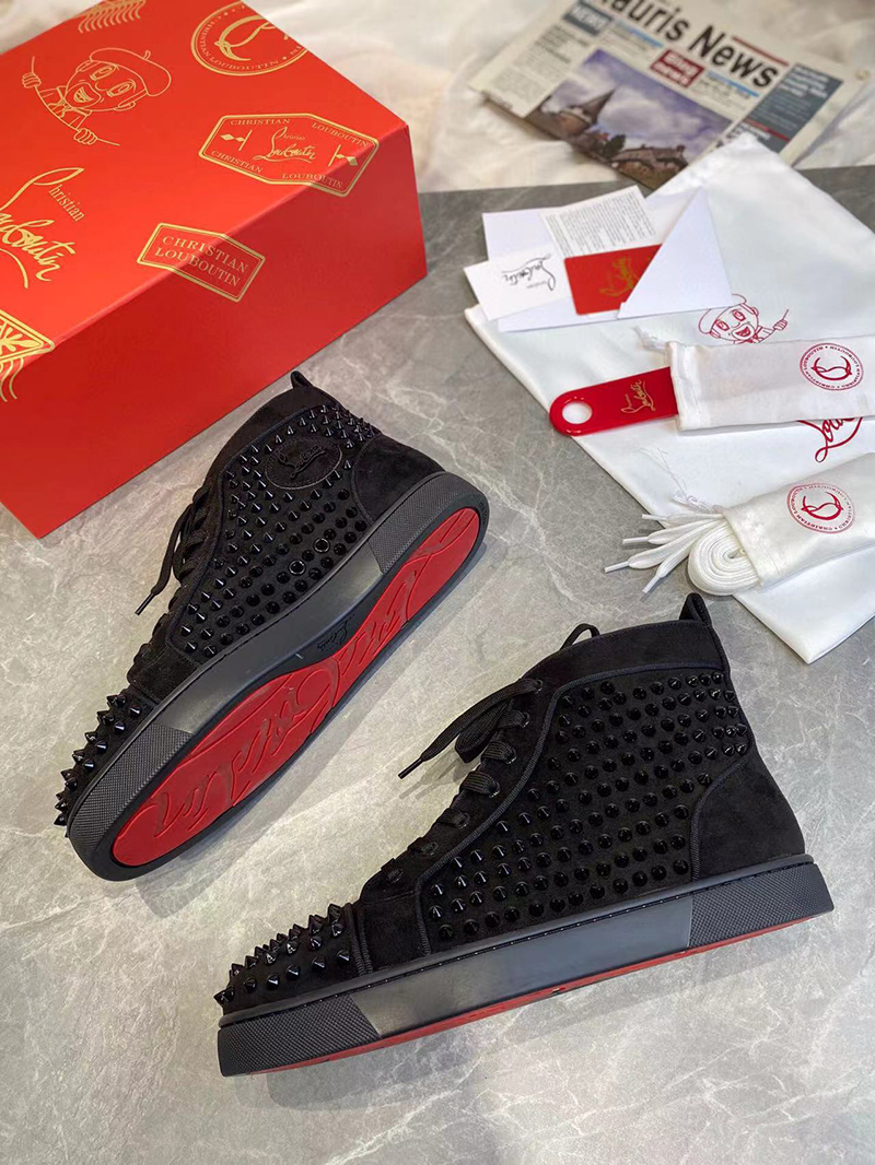 ssense Ch**an louboutin black l0*is orlato sneakers