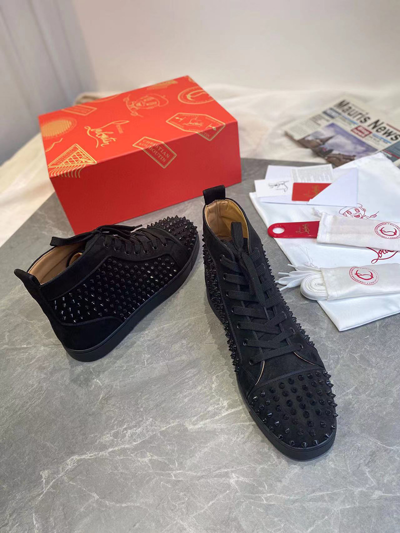 ssense Ch**an louboutin black l0*is orlato sneakers