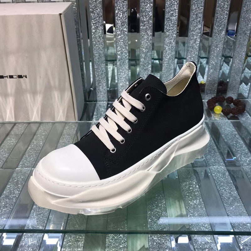 Rick Owens DRKSHDW Strobe Cotton Denim Abstract Low 