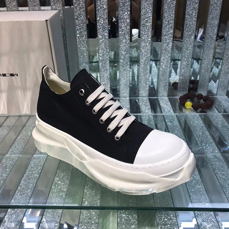 Rick Owens DRKSHDW Strobe Cotton Denim Abstract Low 