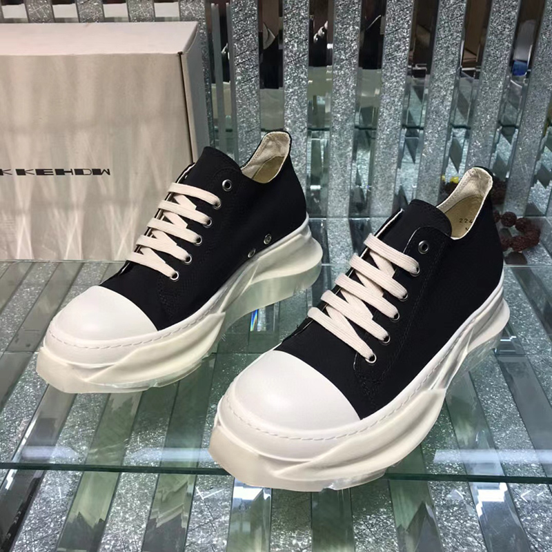 Rick Owens DRKSHDW Strobe Cotton Denim Abstract Low 