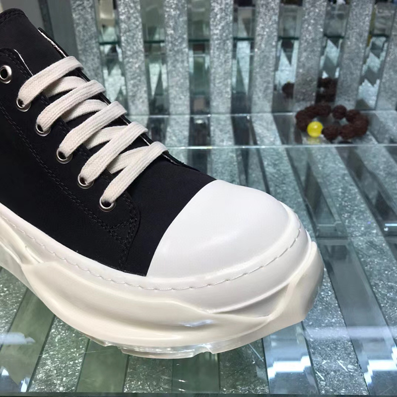 Rick Owens DRKSHDW Strobe Cotton Denim Abstract Low 