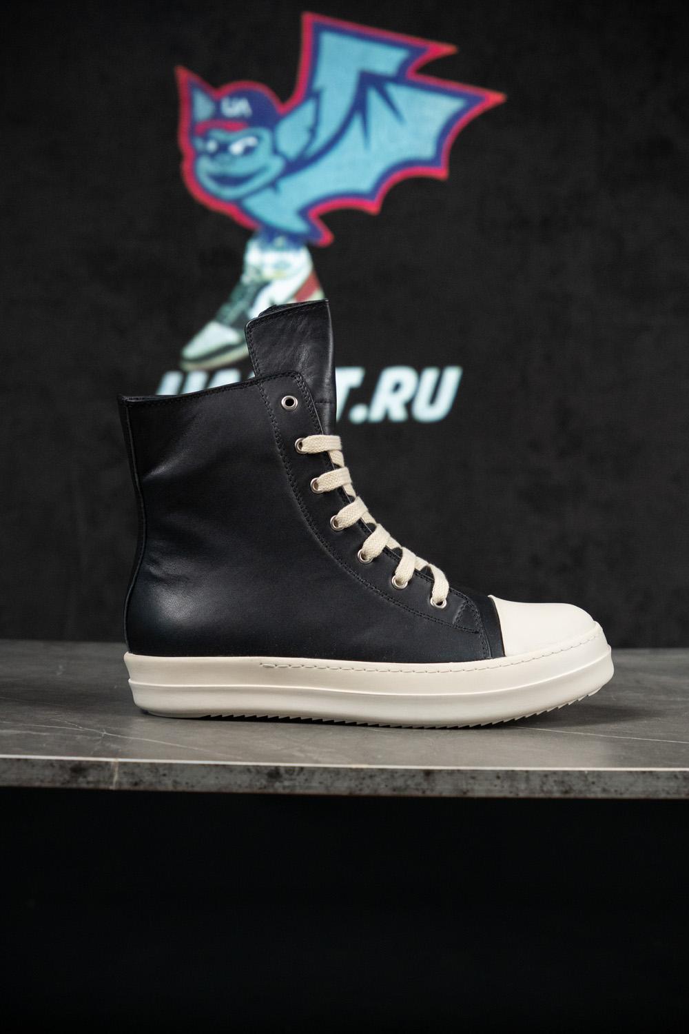 Rick Owens Strobe Leather High 