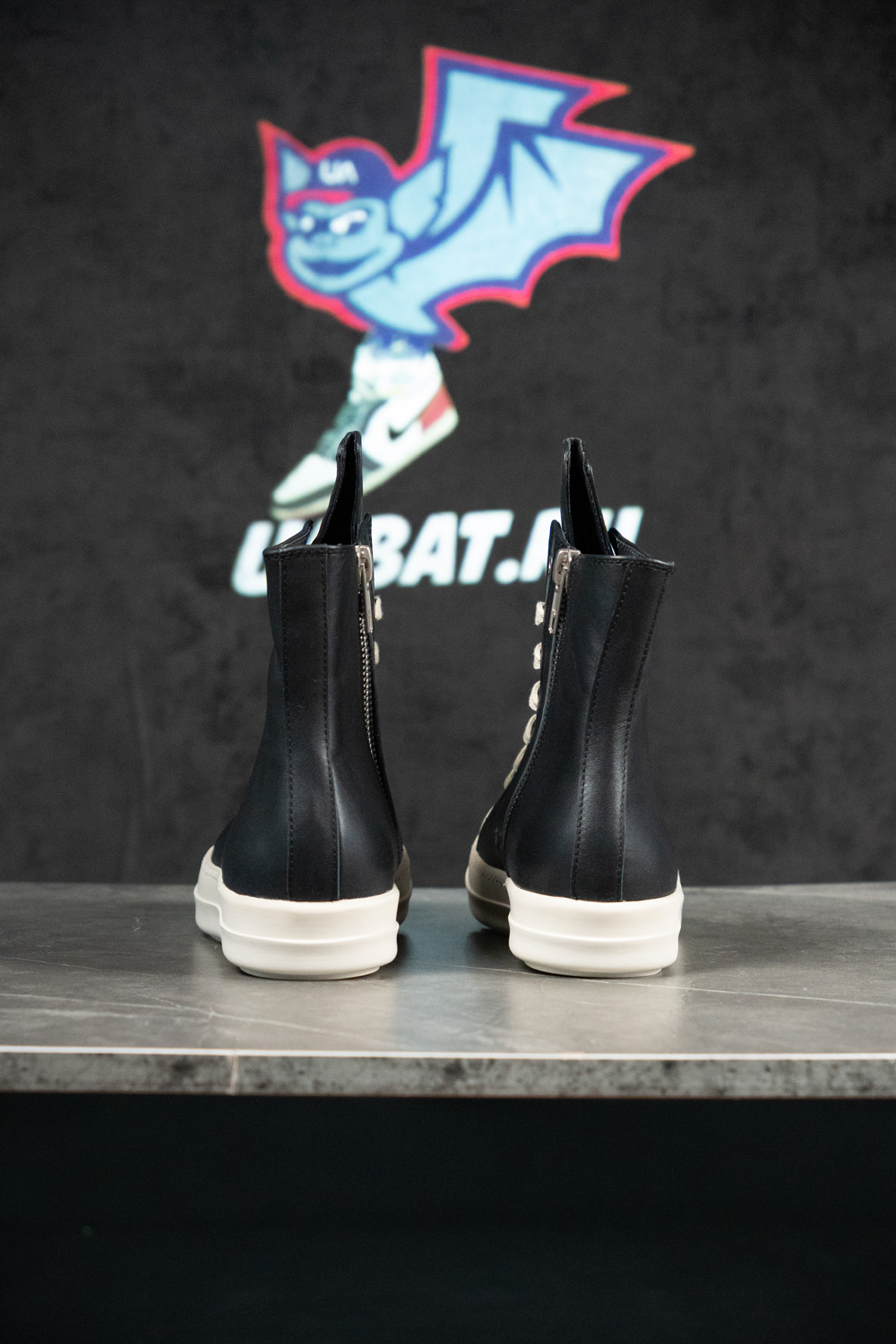 Rick Owens Strobe Leather High 