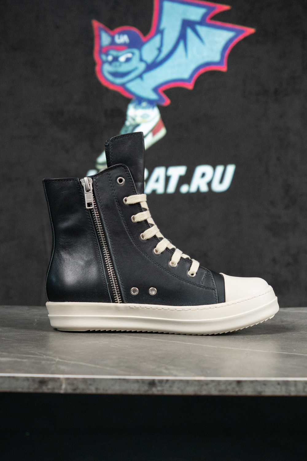 Rick Owens Strobe Leather High 