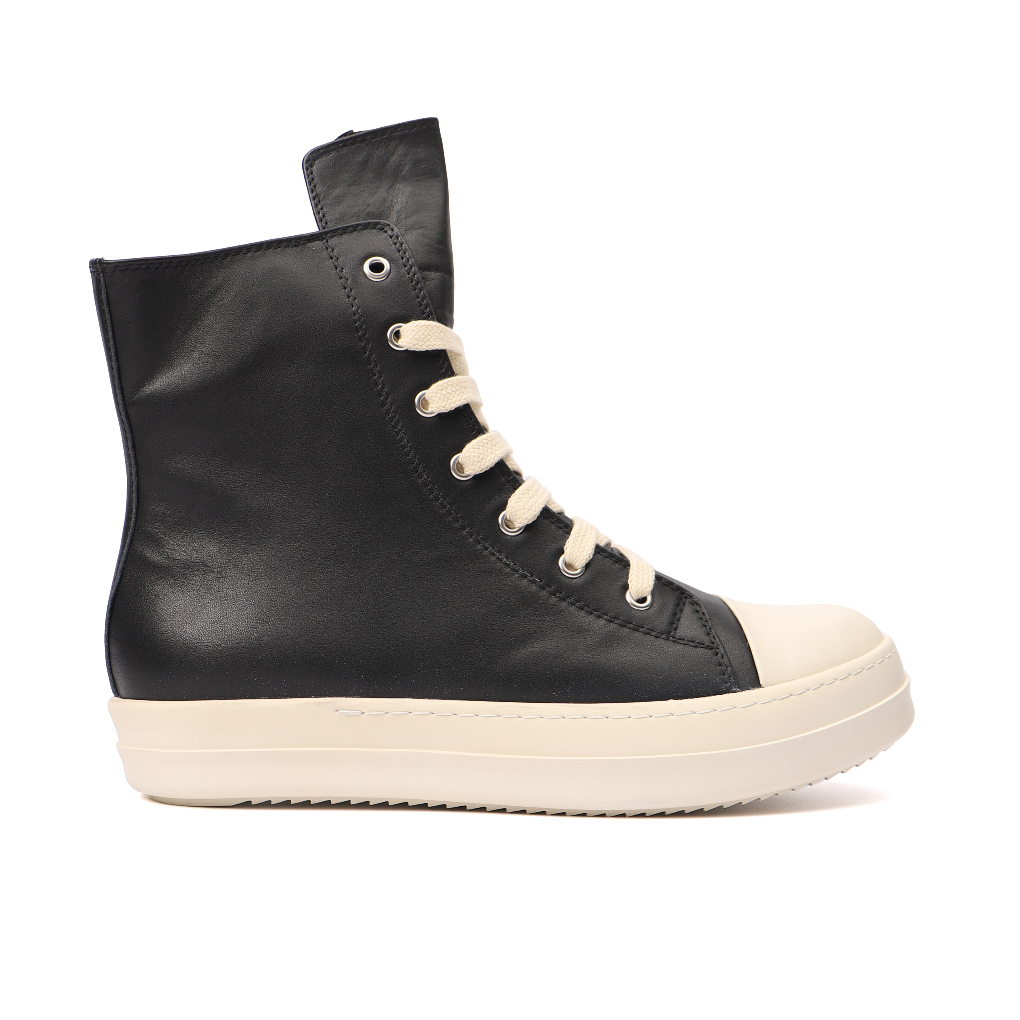 Rick Owens Strobe Leather High ''Black Milk''