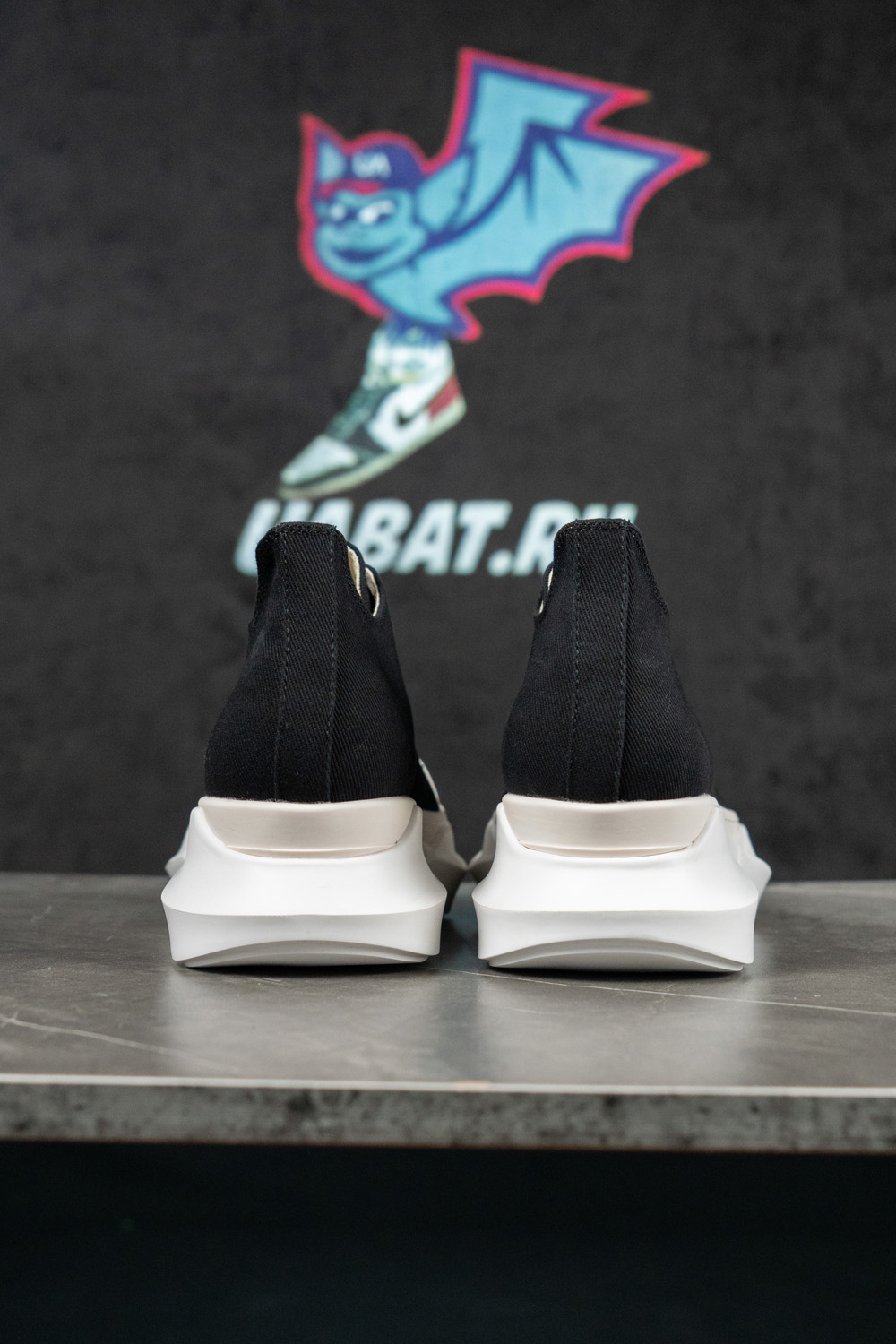 Rick Owens DRKSHDW Strobe Cotton Denim Abstract Low 