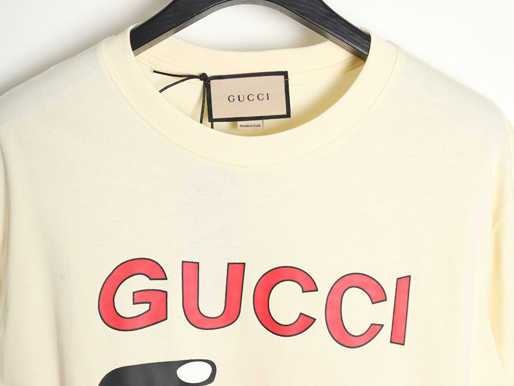 G*u*i 24ss new cartoon pattern series round neck short sleeves tsk1