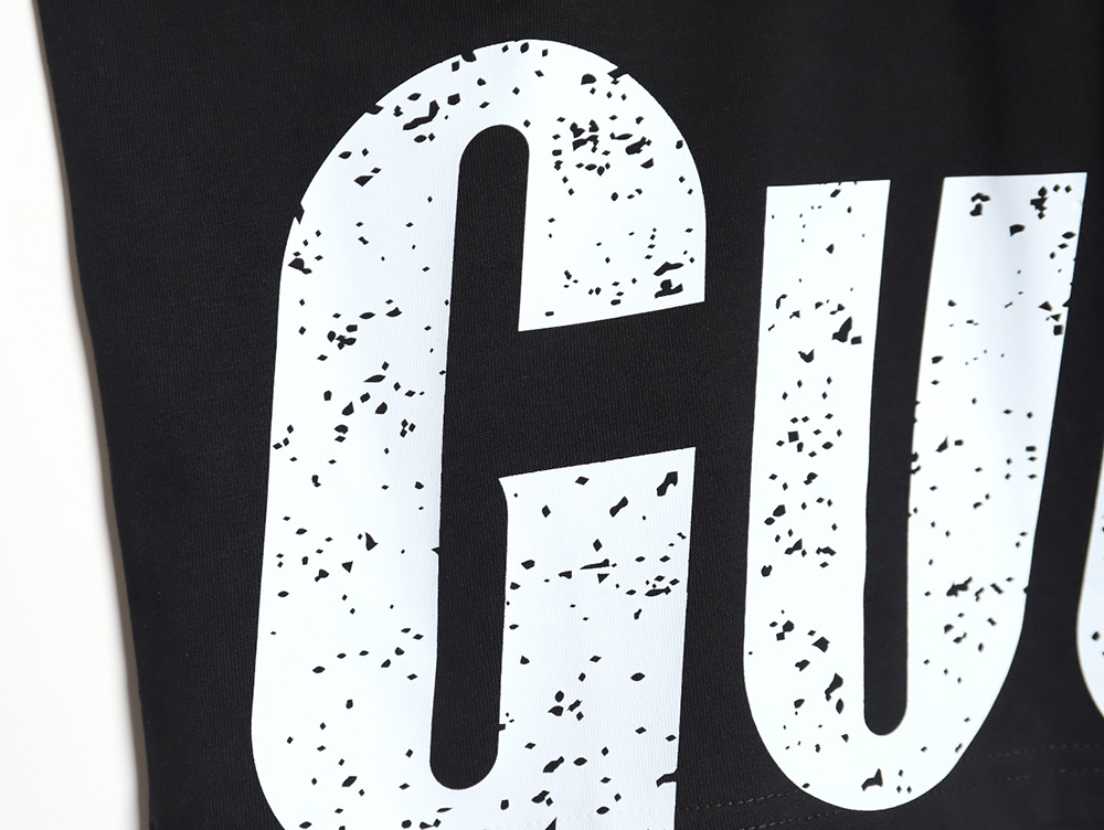 G*u*i 24ss hem letter short-sleeved t-shirt