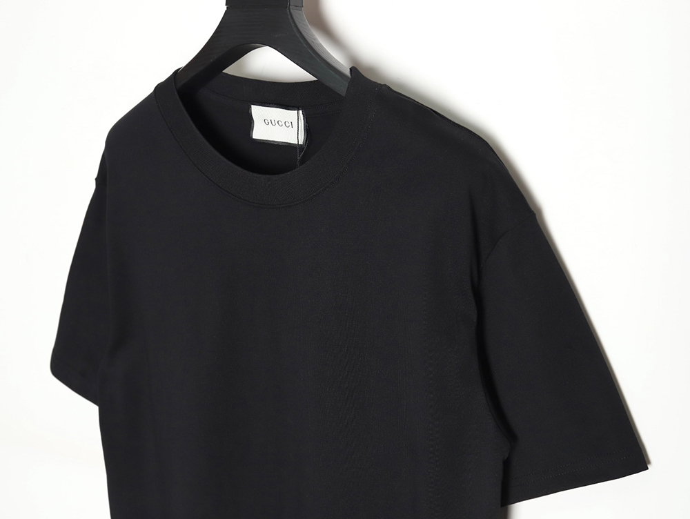 G*u*i 24ss hem letter short-sleeved t-shirt