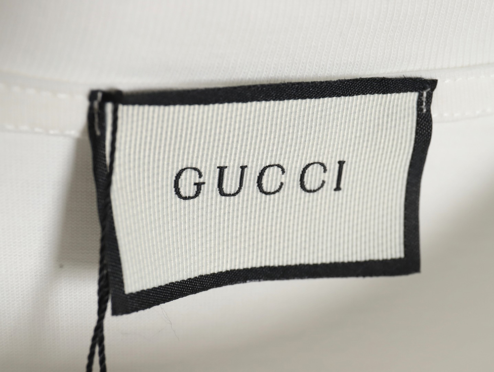 G*u*i 24ss hem letter short-sleeved t-shirt tsk1