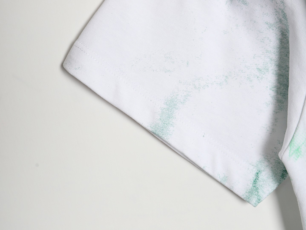 L0ew* 24ss graffiti tie-dye short-sleeved t-shirt