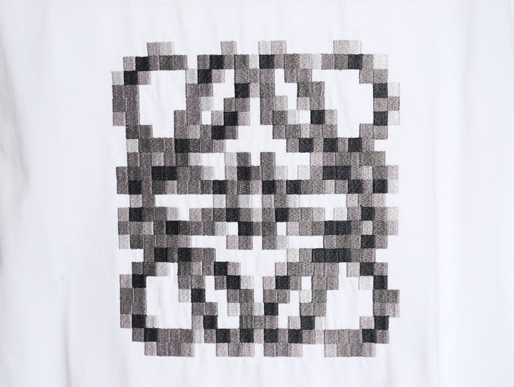 L0ew* 24ss mosaic short-sleeved t-shirt