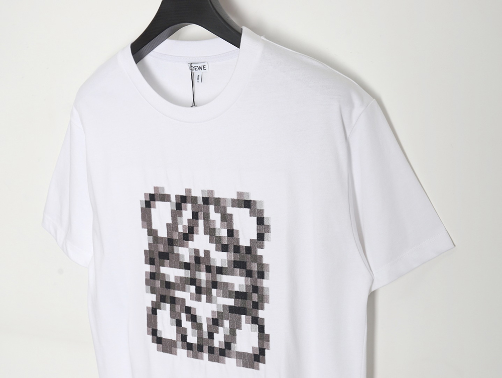 L0ew* 24ss mosaic short-sleeved t-shirt