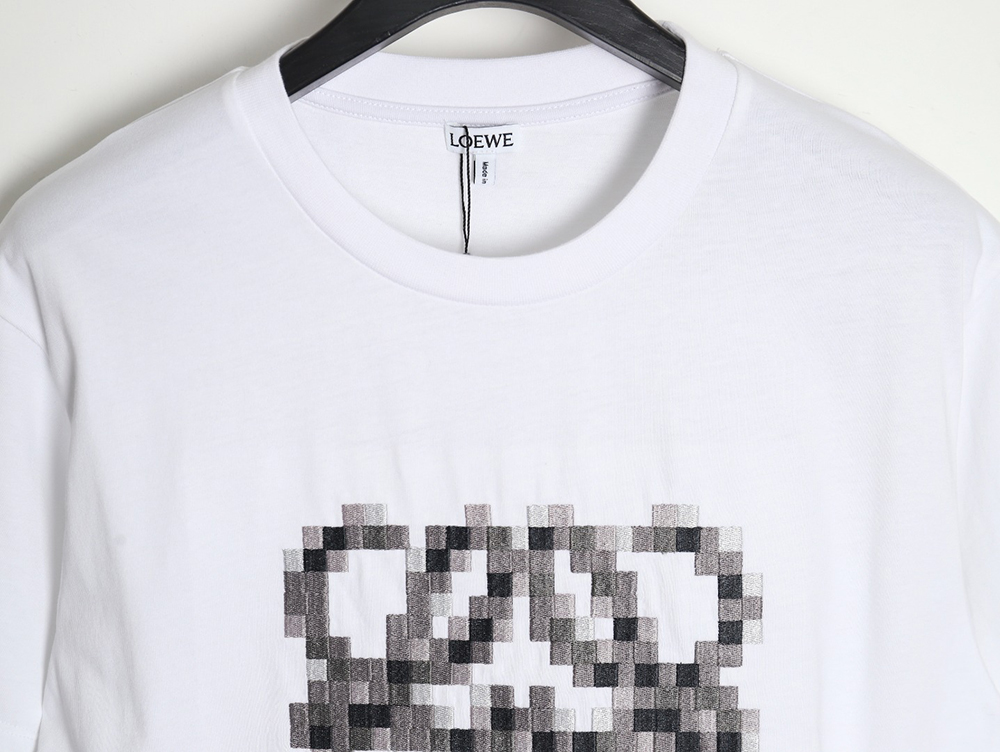 L0ew* 24ss mosaic short-sleeved t-shirt