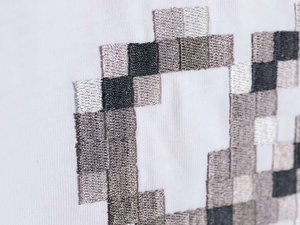 L0ew* 24ss mosaic short-sleeved t-shirt