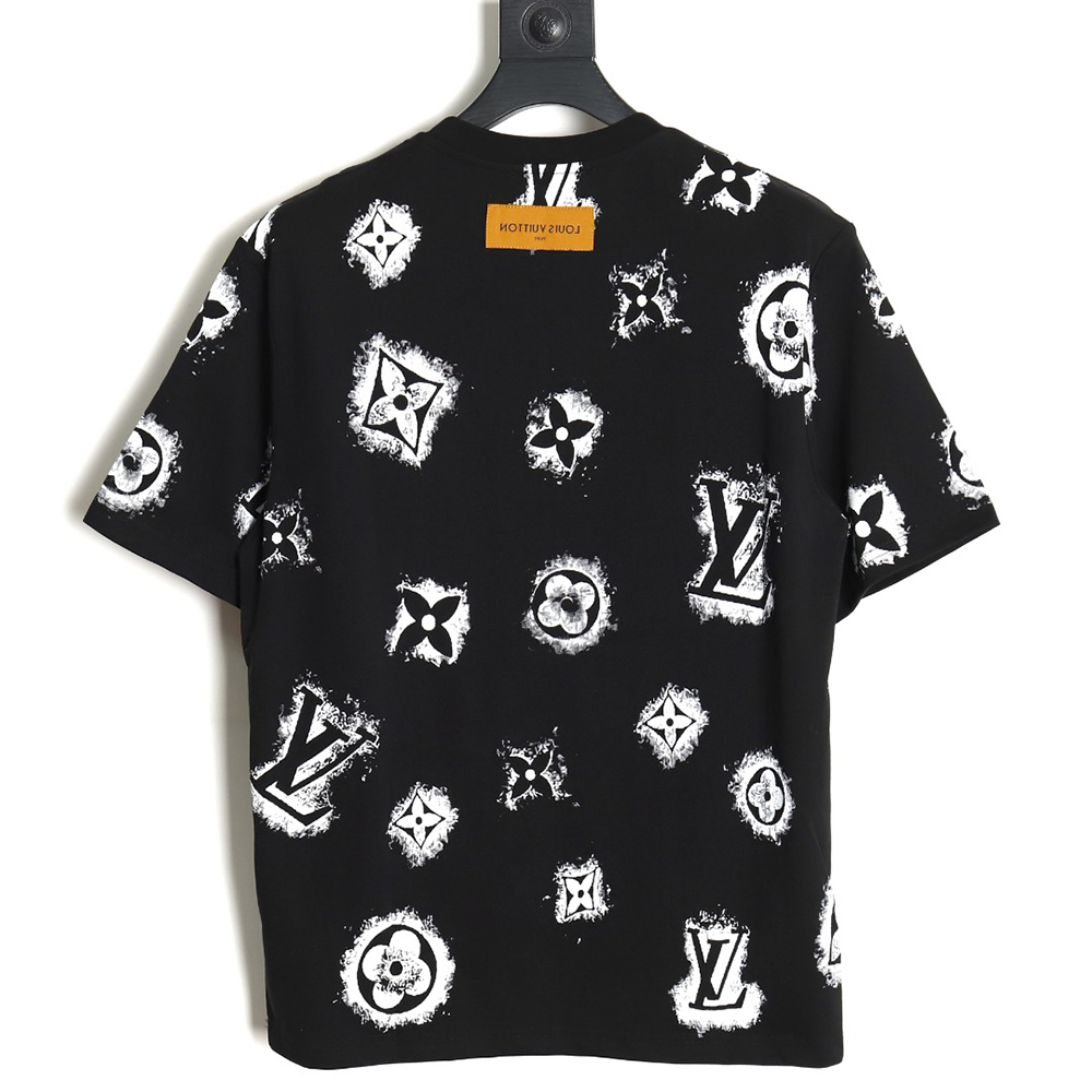l0*is V*t0n lv full logo printed short sleeves