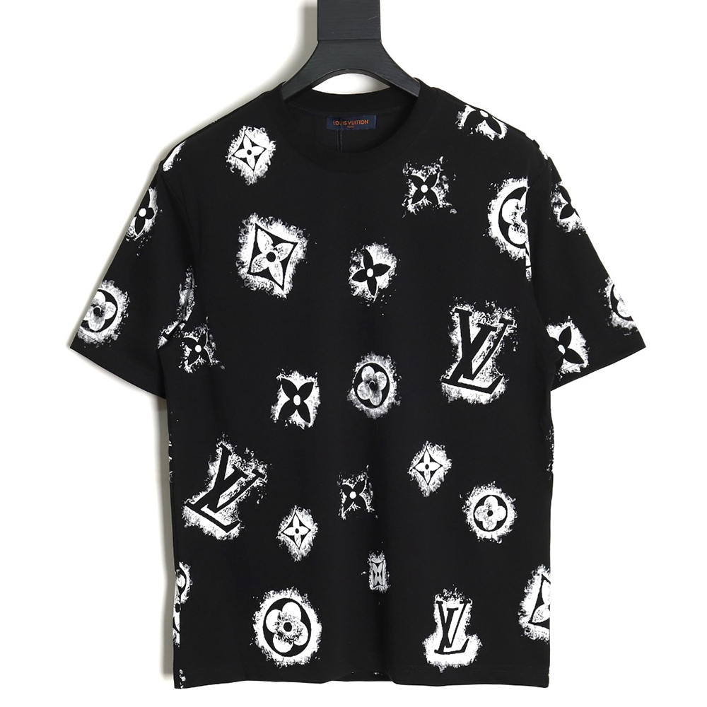 l0*is V*t0n lv full logo printed short sleeves