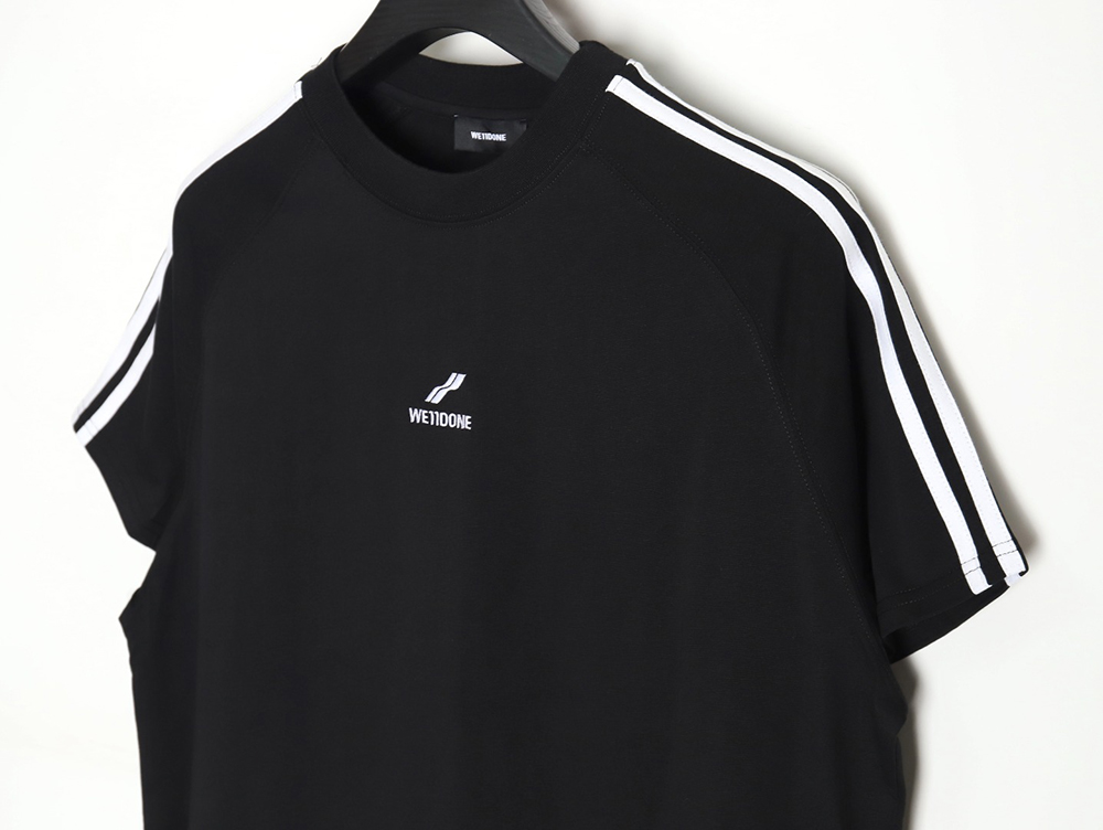 We11done three stripes short sleeve t-shirt