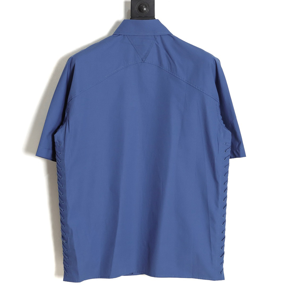 bo*te*ga Ve*ne*ta bv23ss side braided short-sleeved shirt tsk2