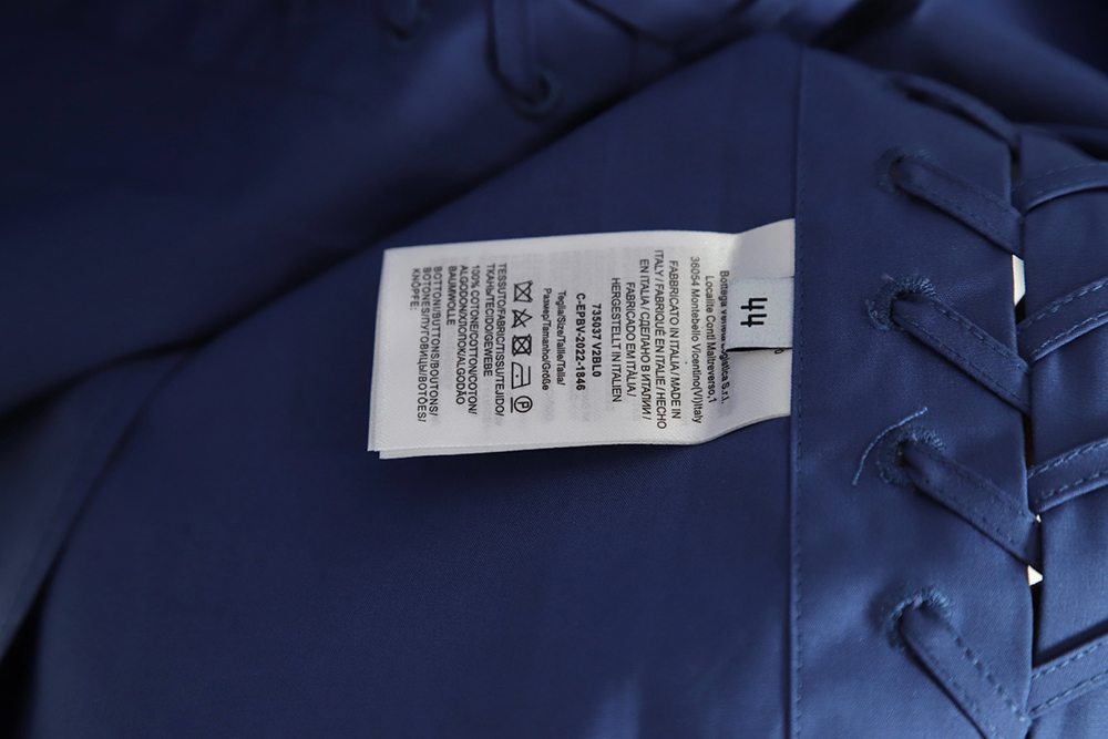 bo*te*ga Ve*ne*ta bv23ss side braided short-sleeved shirt tsk2