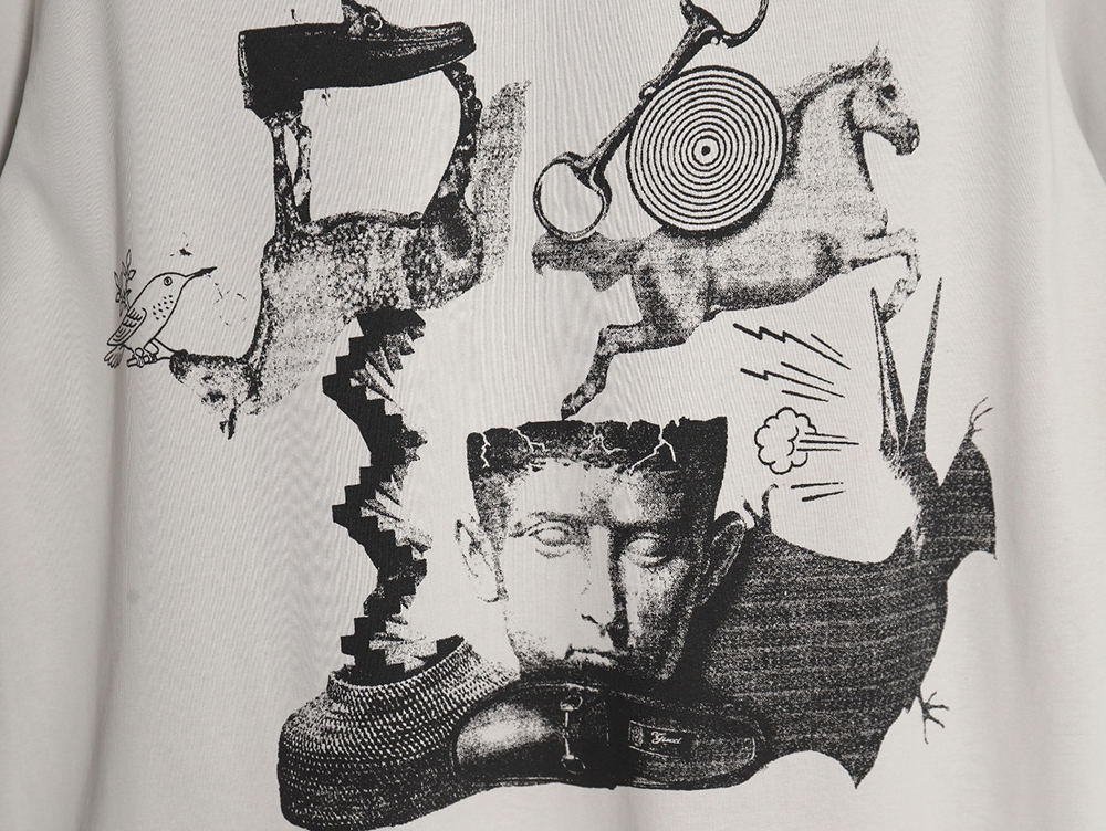 G*u*i 24ss spring and summer new round neck short sleeves