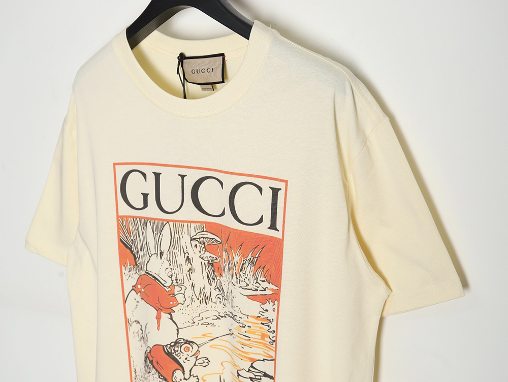 G*u*i new frog prince pattern printed short sleeves