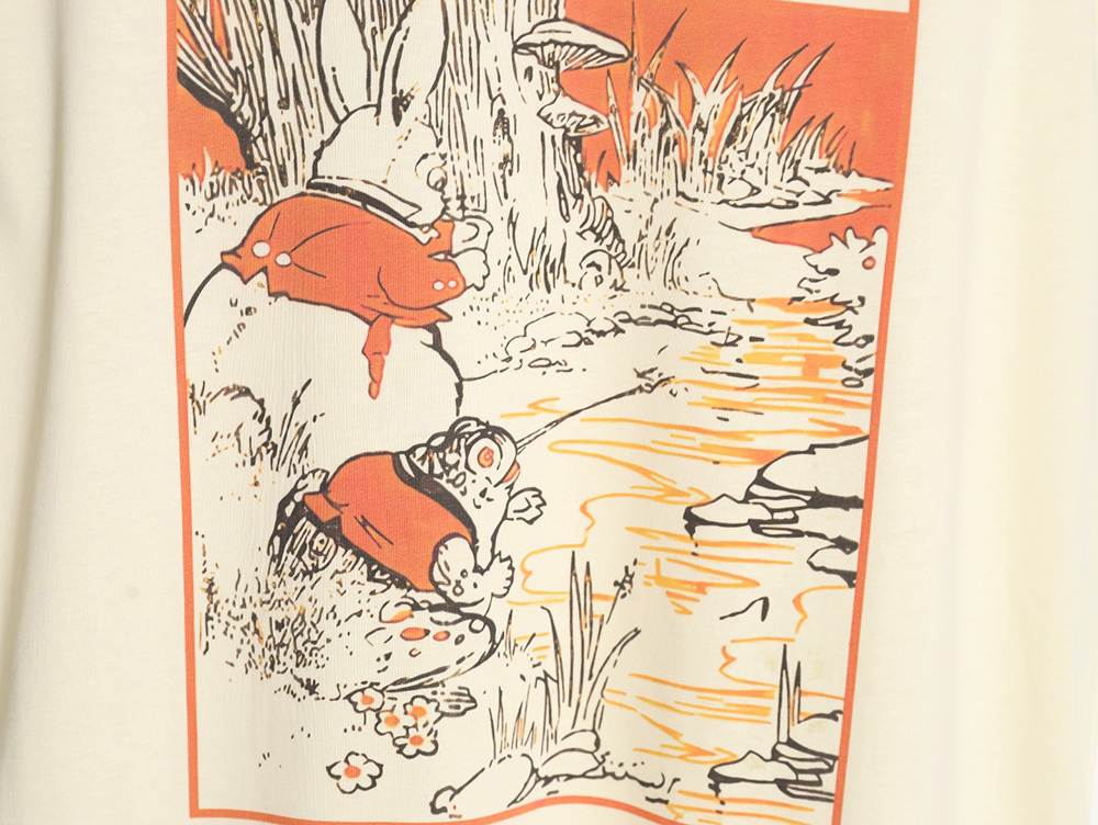 G*u*i new frog prince pattern printed short sleeves