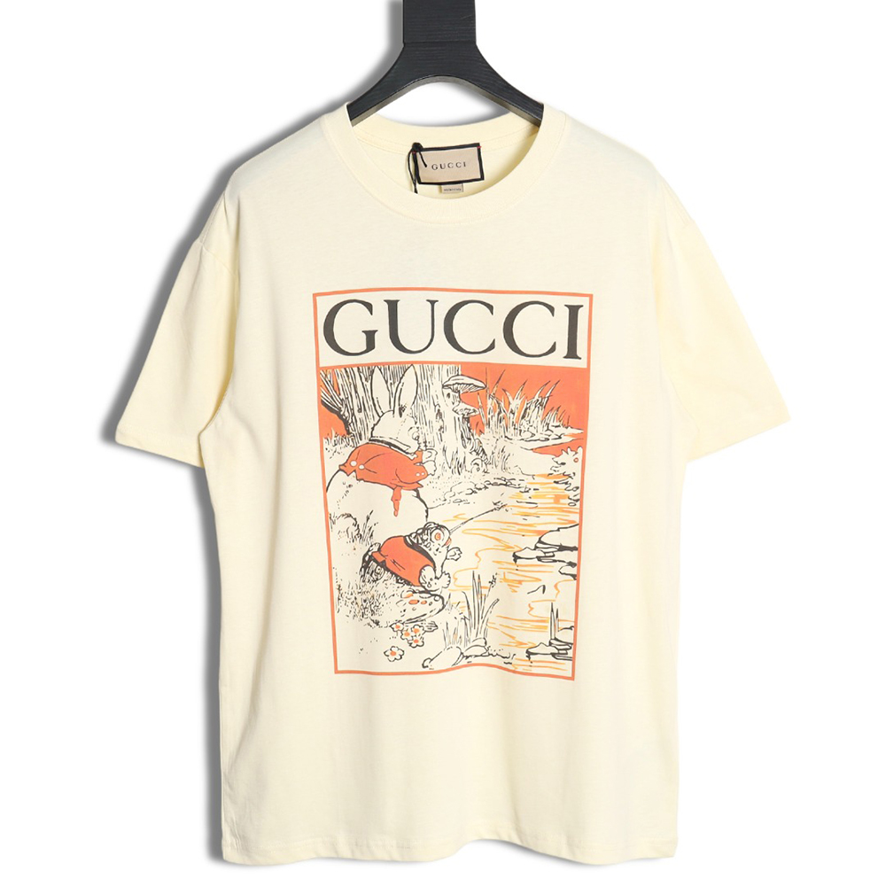 G*u*i new frog prince pattern printed short sleeves