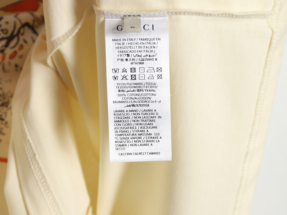 G*u*i new frog prince pattern printed short sleeves