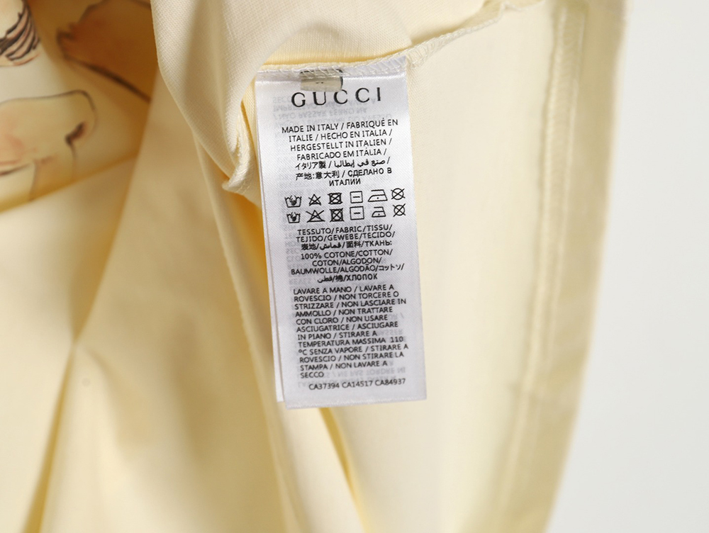 G*u*i classic letter logo mushroom print t-shirt