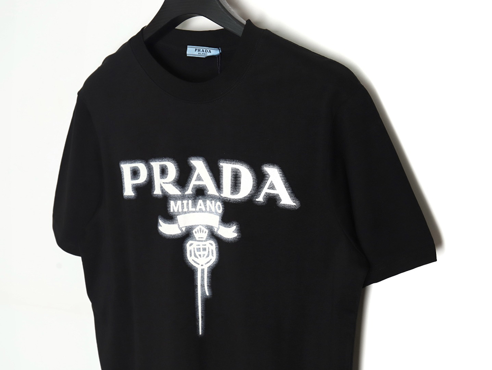 Pra*a chest monogram short-sleeved t-shirt tsk2